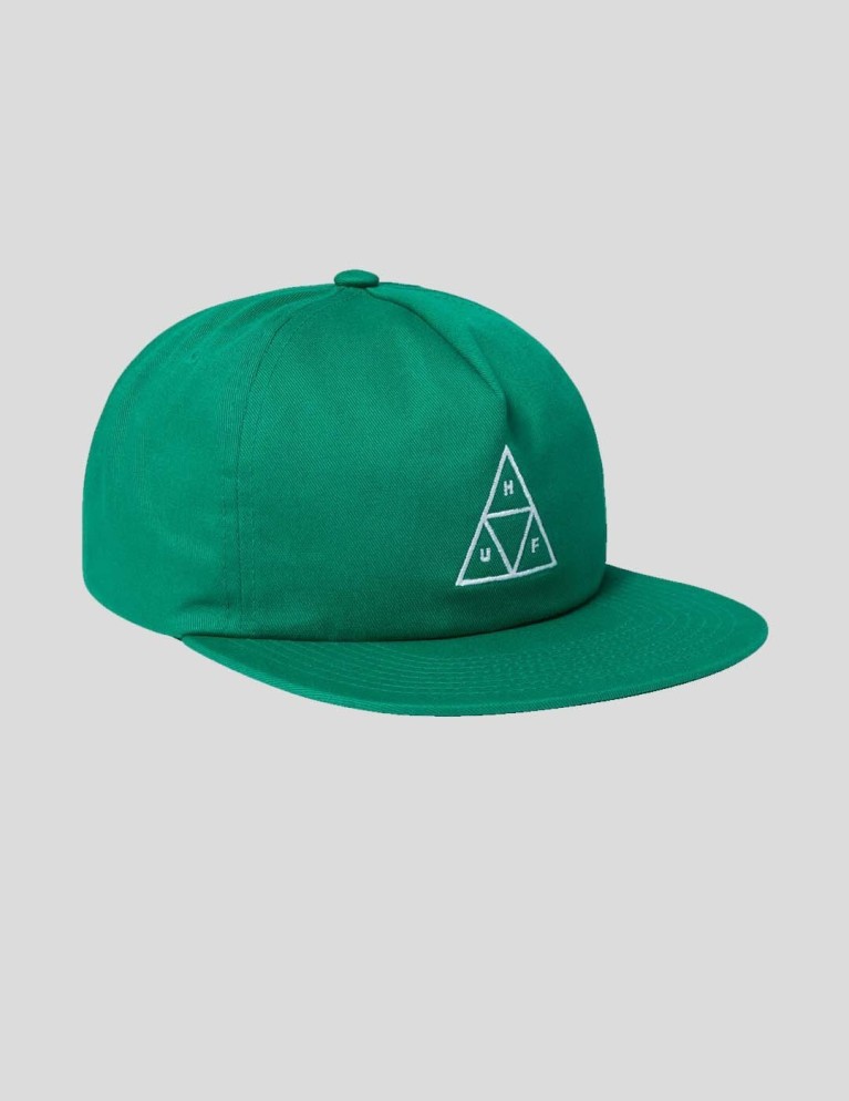 Gorra HUF set triplo triangle snapback emerald